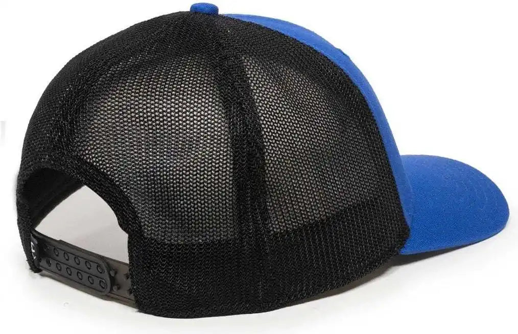Oc Sports Rgr-360m Adjustable Mesh Back Cap - Royal Black - 6 7/8’’ - 7 1/2’’