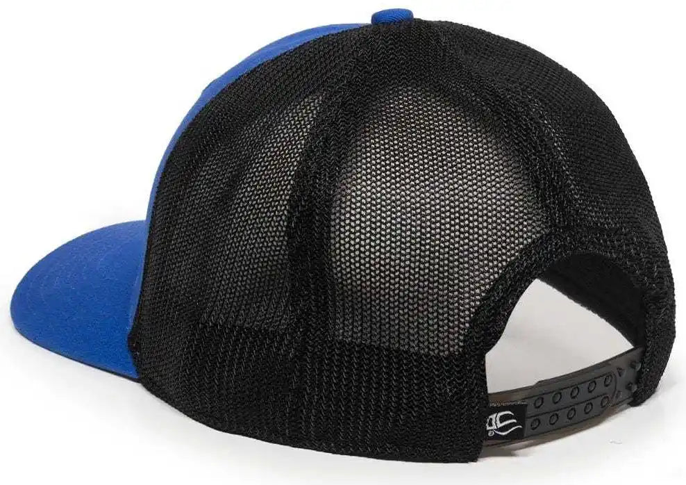 Oc Sports Rgr-360m Adjustable Mesh Back Cap - Royal Black - 6 7/8’’ - 7 1/2’’