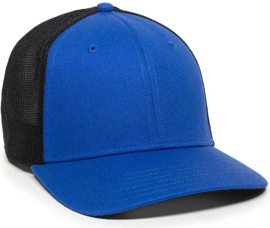 Oc Sports Rgr-360m Adjustable Mesh Back Cap - Royal Black - 6 7/8’’ - 7 1/2’’