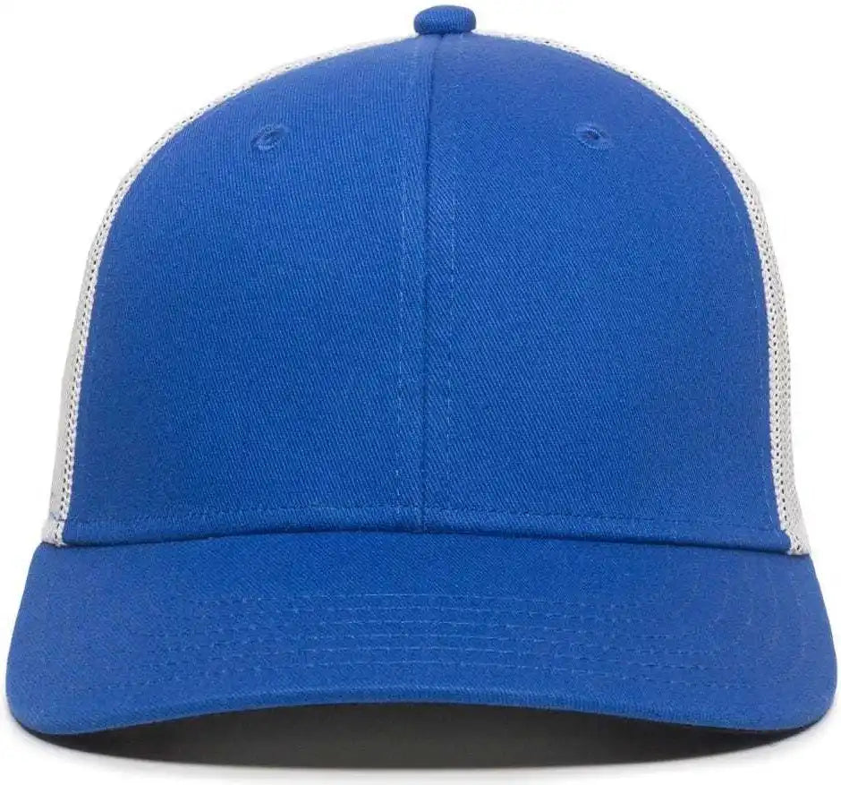 Oc Sports Rgr-360m Adjustable Mesh Back Cap - Royal White - 6 7/8’’ - 7 1/2’’