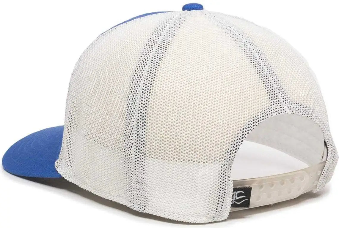 Oc Sports Rgr-360m Adjustable Mesh Back Cap - Royal White