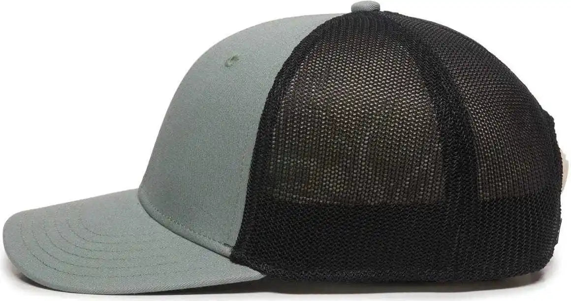 Oc Sports Rgr-360m Adjustable Mesh Back Cap - Sage Black - Gray / 6 7/8’’ - 7 1/2’’