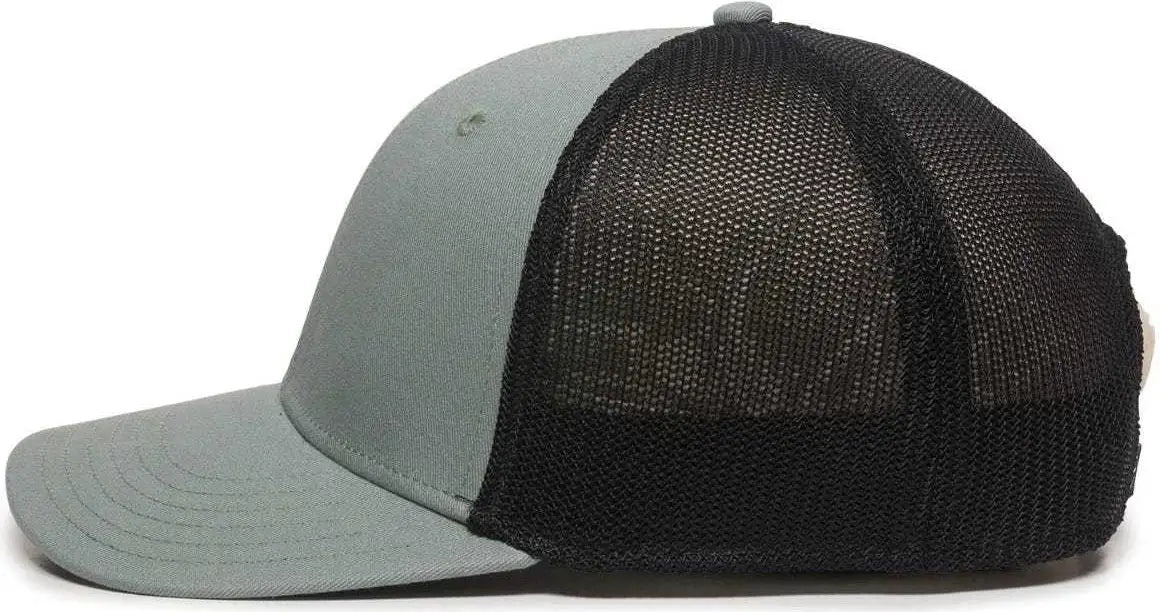 Oc Sports Rgr-360m Adjustable Mesh Back Cap - Sage Black - Gray / 6 7/8’’ - 7 1/2’’