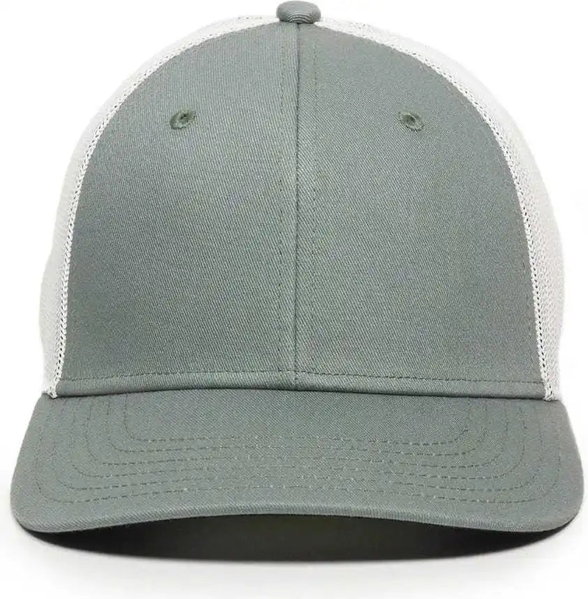 Oc Sports Rgr-360m Adjustable Mesh Back Cap - Sage White - Gray / 6 7/8’’ - 7 1/2’’