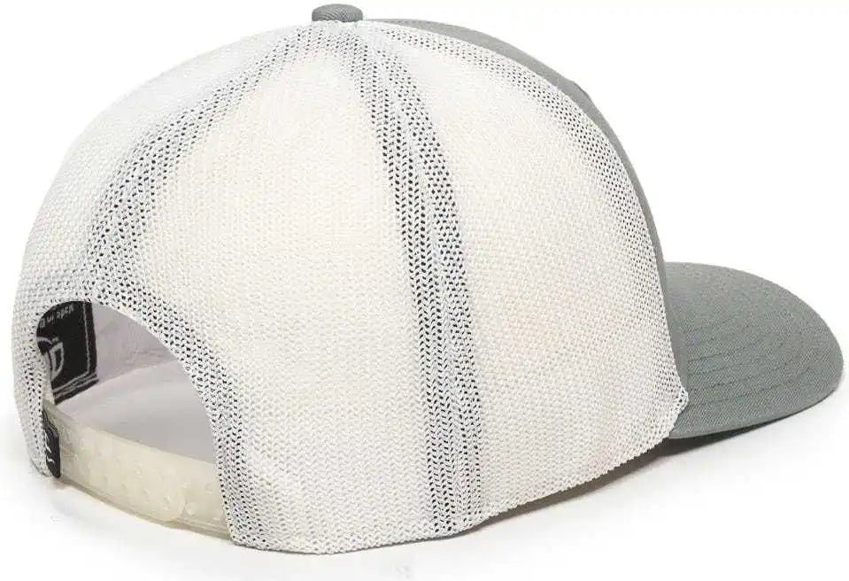 Oc Sports Rgr-360m Adjustable Mesh Back Cap - Sage White - Gray / 6 7/8’’ - 7 1/2’’