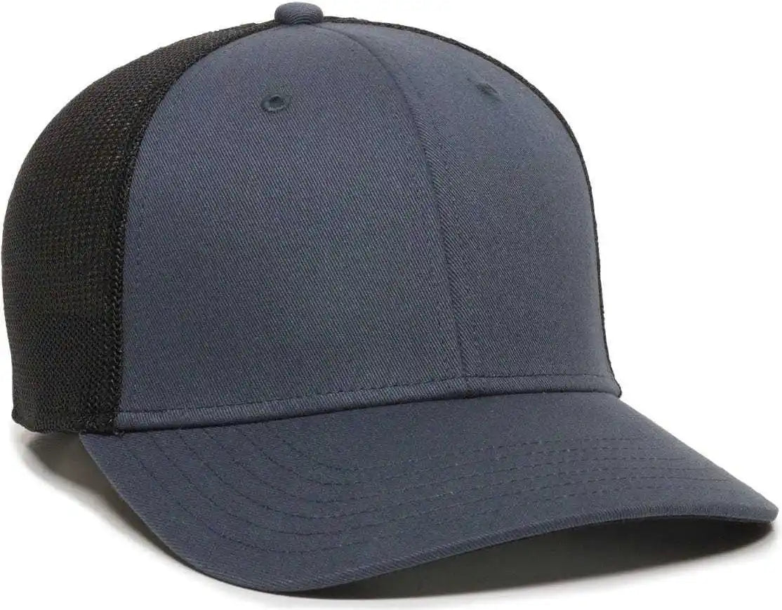 Oc Sports Rgr-360m Adjustable Mesh Back Cap - Slate Black - Navy / 6 7/8’’ - 7 1/2’’