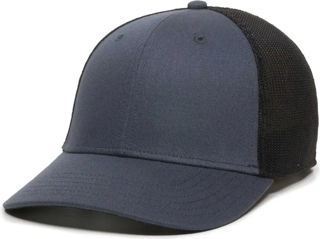 Oc Sports Rgr-360m Adjustable Mesh Back Cap - Slate Black - Navy / 6 7/8’’ - 7 1/2’’