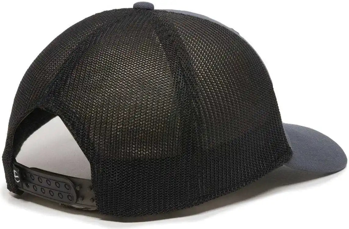 Oc Sports Rgr-360m Adjustable Mesh Back Cap - Slate Black - Navy / 6 7/8’’ - 7 1/2’’