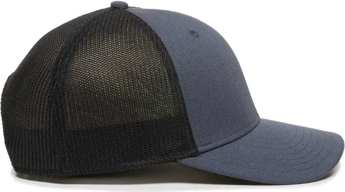 Oc Sports Rgr-360m Adjustable Mesh Back Cap - Slate Black - Navy / 6 7/8’’ - 7 1/2’’