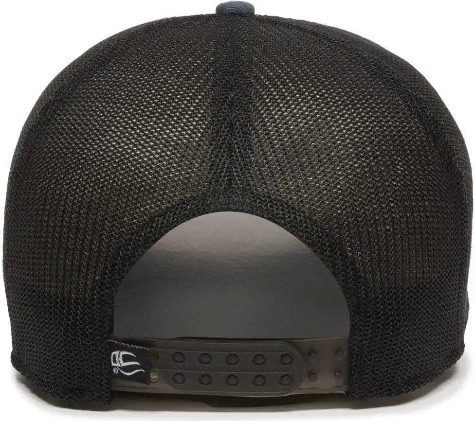 Oc Sports Rgr-360m Adjustable Mesh Back Cap - Slate Black - Navy / 6 7/8’’ - 7 1/2’’