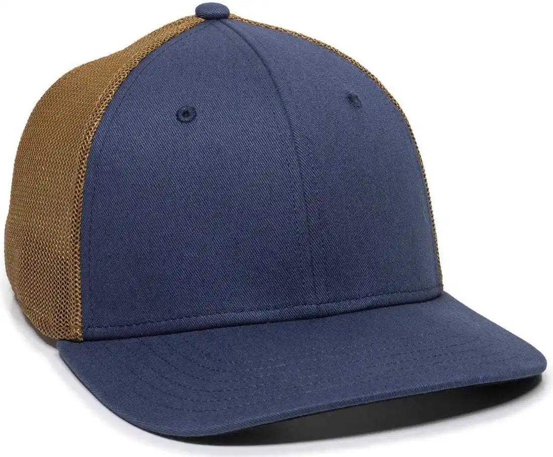 Oc Sports Rgr-360m Adjustable Mesh Back Cap - Slate Copper - Dark Gray Orange / 6 7/8’’ - 7 1/2’’