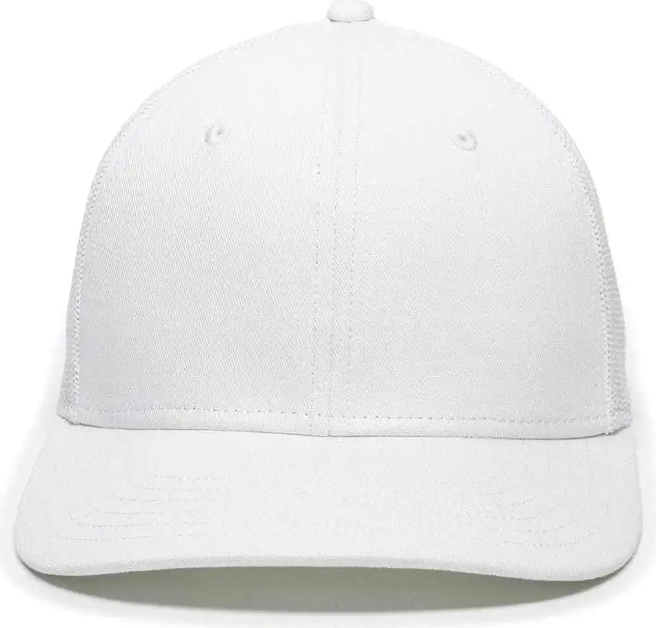 Oc Sports Rgr-360m Adjustable Mesh Back Cap - White - 6 7/8’’ - 7 1/2’’