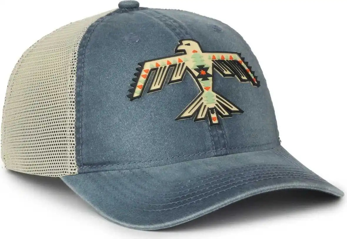 Oc Sports Rmblr-01 Thunderbird Patch Cap - Dark Navy Bone - Ivory / 6 7/8’’ - 7 1/2’’