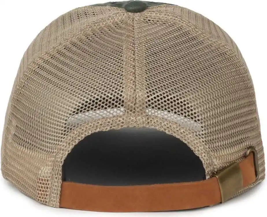 Oc Sports Rmblr-03 Baffalo Patch Cap - Dark Green Khaki - Forest / Ladies