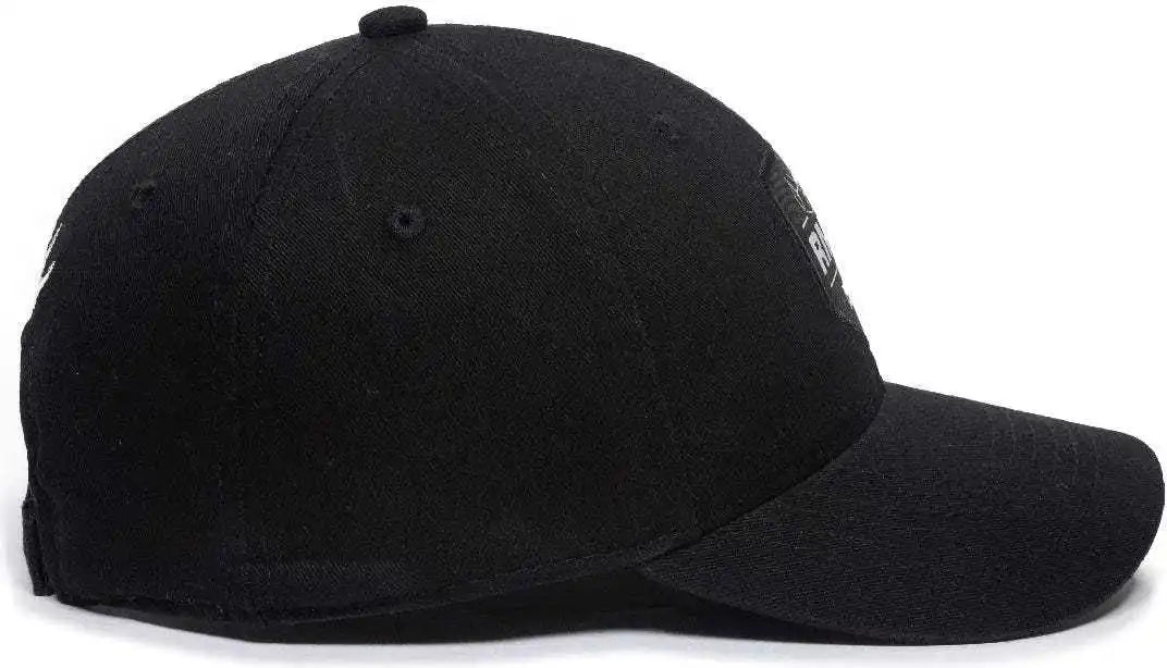 Oc Sports Rmef11p Solid Back Adjustable Cap -black - Black / 6 7/8’’ - 7 1/2’’