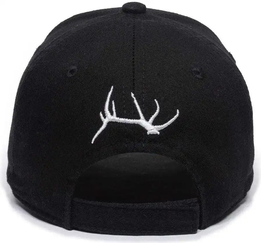 Oc Sports Rmef11p Solid Back Adjustable Cap -black - Black / 6 7/8’’ - 7 1/2’’