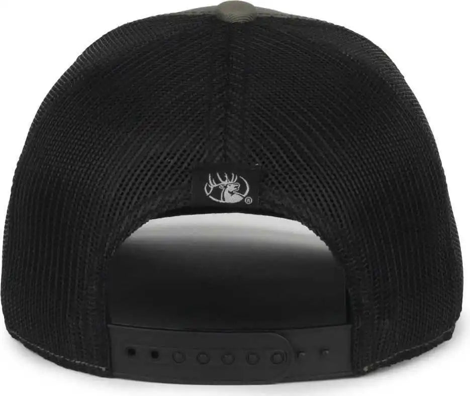 Oc Sports Rmef18 Rockey Mountain Elk Series Cap -olive Black - Osfm