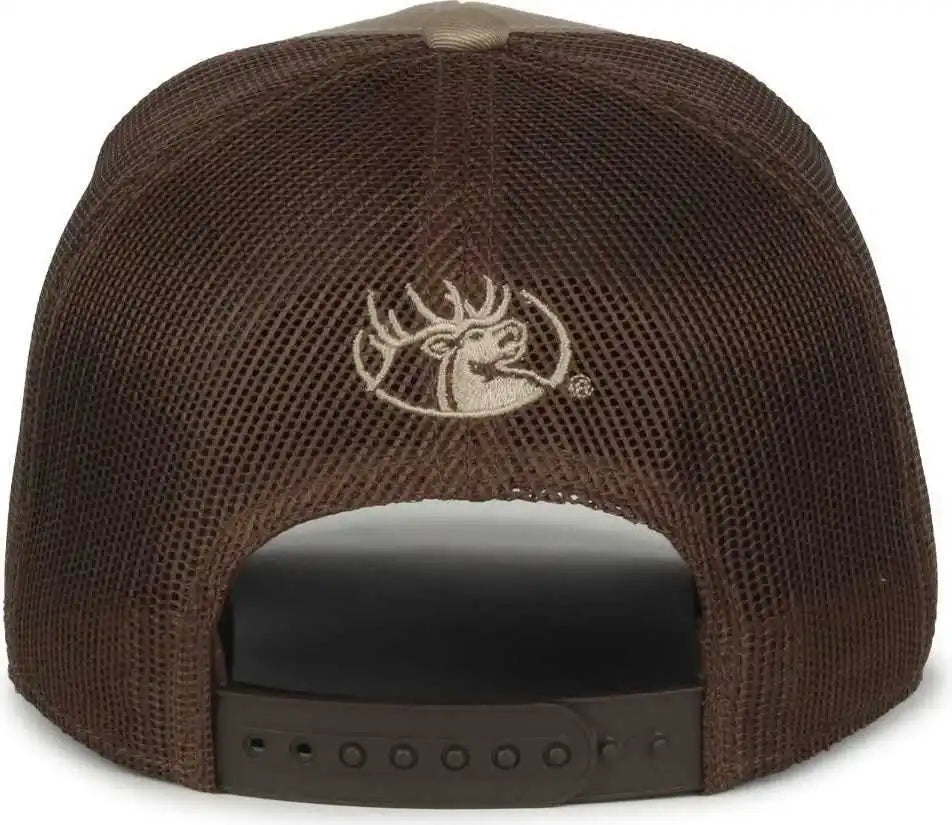 Oc Sports Rmef19 Rockey Mountain Elk Series Cap - Khaki Brown - 6 7/8’’ - 7 1/2’’