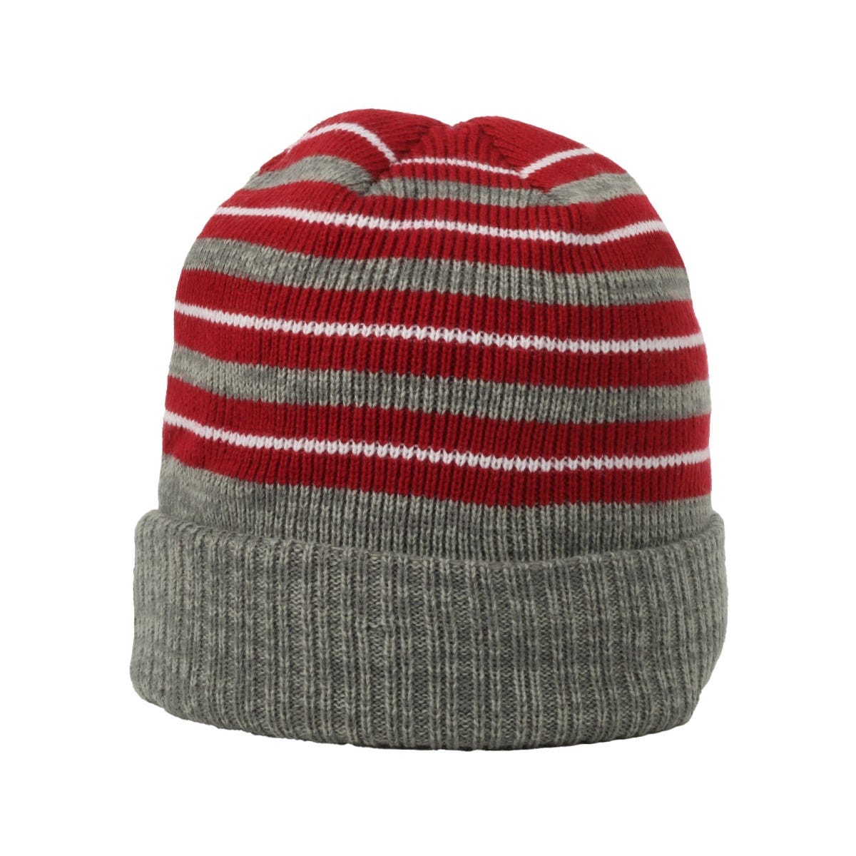 Oc Sports Rp-100 Removable Pom Watch Cap - Cardinal Grey White