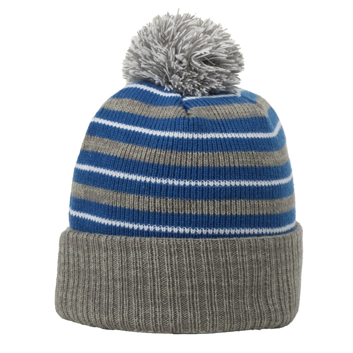 Oc Sports Rp-100 Removable Pom Watch Cap - Royal Grey White