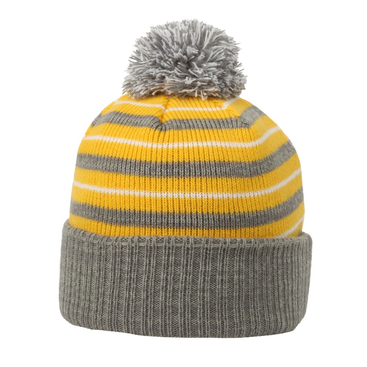 Oc Sports Rp-100 Removable Pom Watch Cap - Yellow Grey White