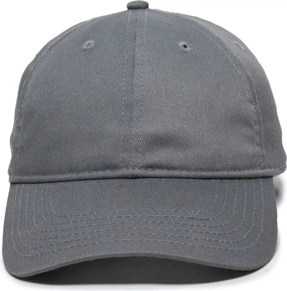 Oc Sports Rpet100 Certified Recycled Pet Lightly Structured Cap - Charcoal - Dark Gray / 6 7/8’’ - 7 1/2’’