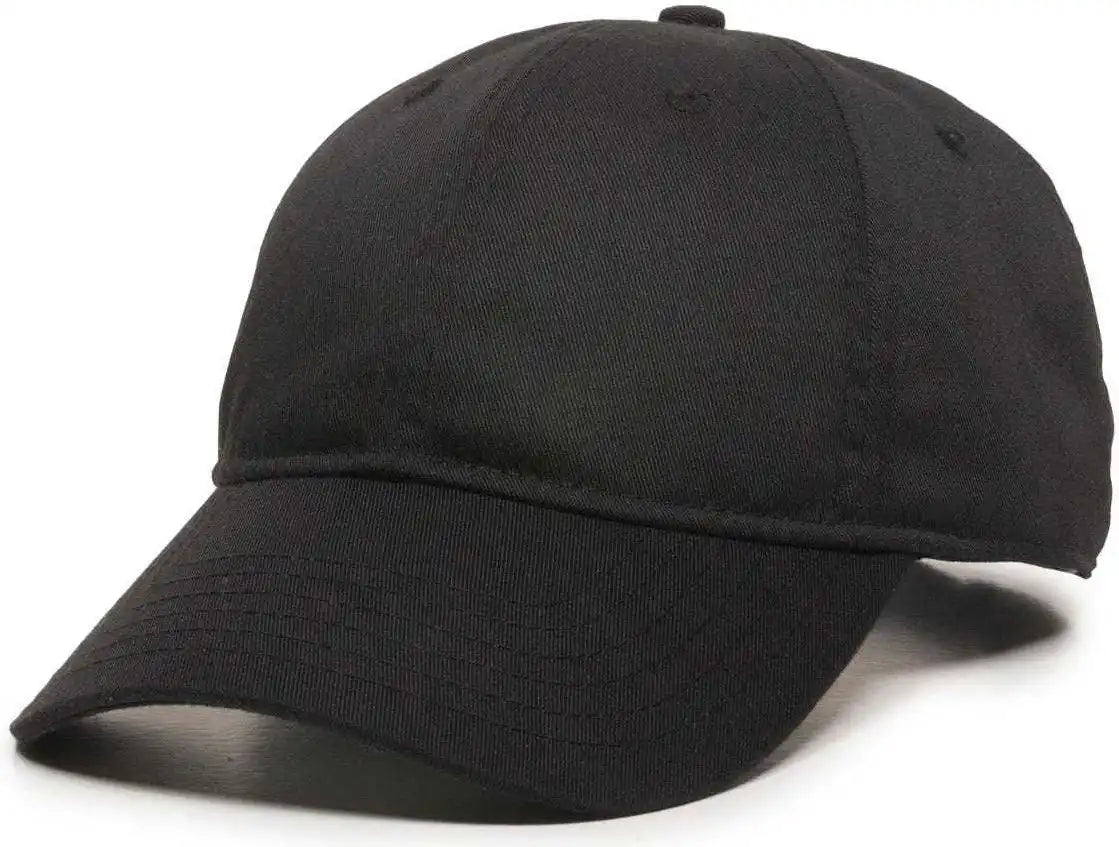 Oc Sports Rpet100 Certified Recycled Pet Lightly Structured Cap - Black - 6 7/8’’ - 7 1/2’’