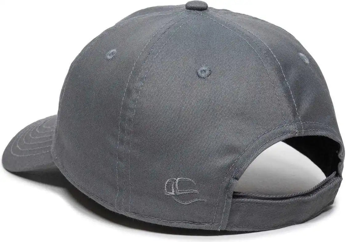 Oc Sports Rpet100 Certified Recycled Pet Lightly Structured Cap - Charcoal - Dark Gray / 6 7/8’’ - 7 1/2’’