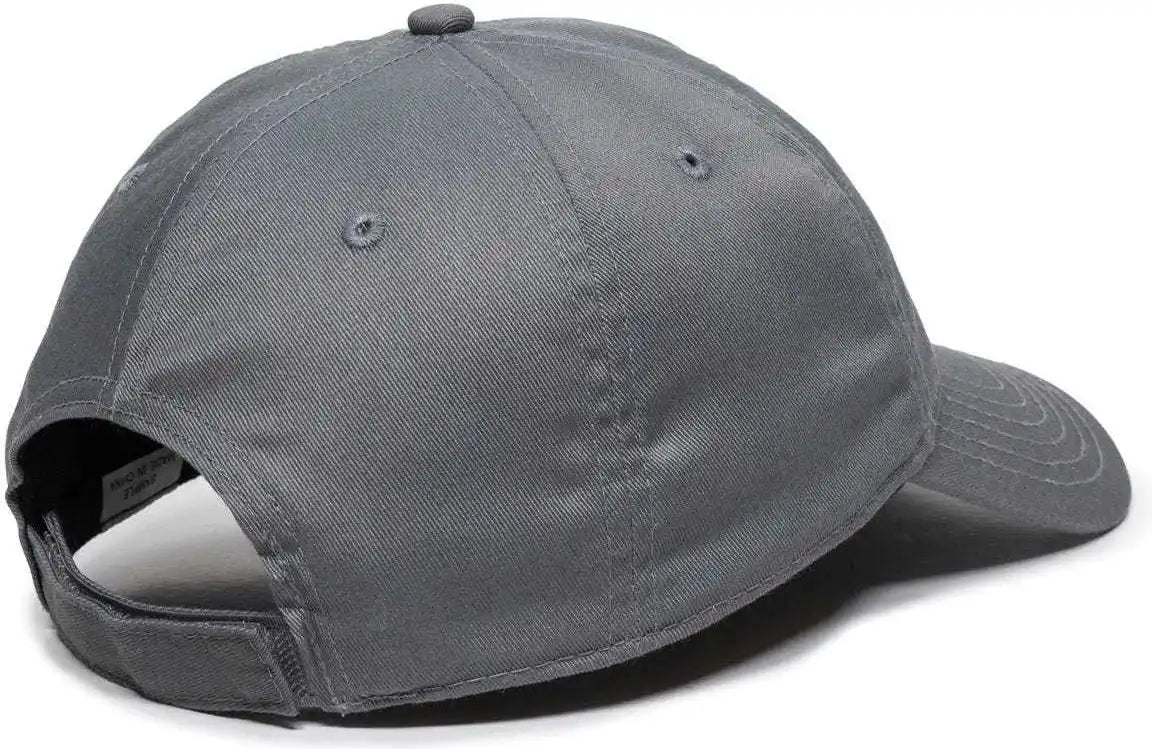 Oc Sports Rpet100 Certified Recycled Pet Lightly Structured Cap - Charcoal - Dark Gray / 6 7/8’’ - 7 1/2’’