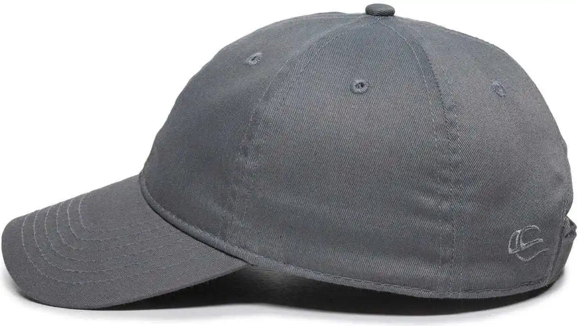 Oc Sports Rpet100 Certified Recycled Pet Lightly Structured Cap - Charcoal - Dark Gray / 6 7/8’’ - 7 1/2’’