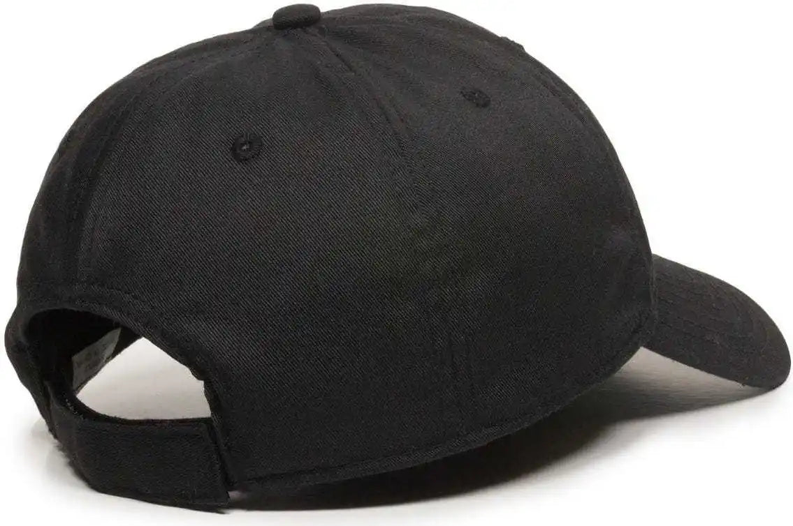 Oc Sports Rpet100 Certified Recycled Pet Lightly Structured Cap - Black - 6 7/8’’ - 7 1/2’’