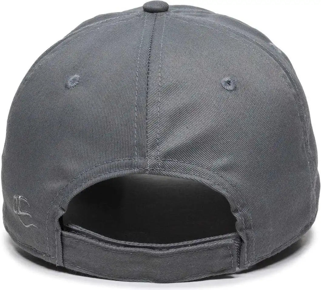Oc Sports Rpet100 Certified Recycled Pet Lightly Structured Cap - Charcoal - Dark Gray / 6 7/8’’ - 7 1/2’’