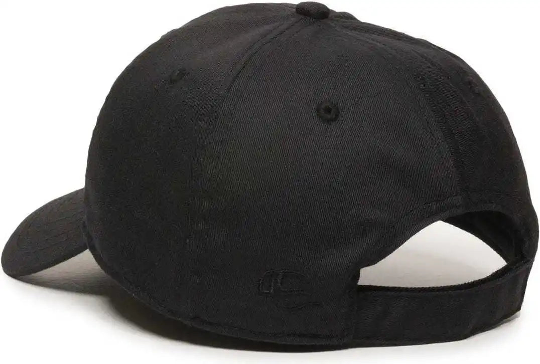 Oc Sports Rpet100 Certified Recycled Pet Lightly Structured Cap - Black - 6 7/8’’ - 7 1/2’’