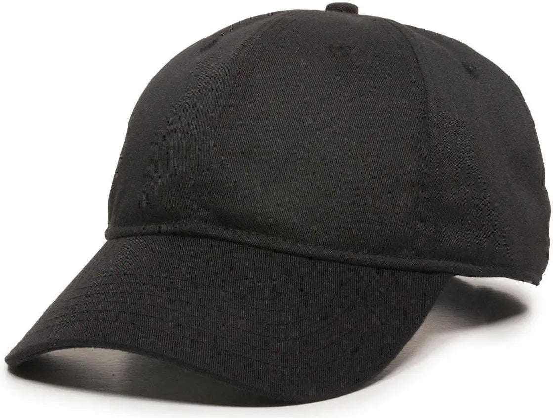 Oc Sports Rpet100 Certified Recycled Pet Lightly Structured Cap - Black - 6 7/8’’ - 7 1/2’’
