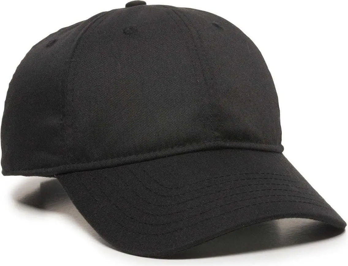Oc Sports Rpet100 Certified Recycled Pet Lightly Structured Cap - Black - 6 7/8’’ - 7 1/2’’