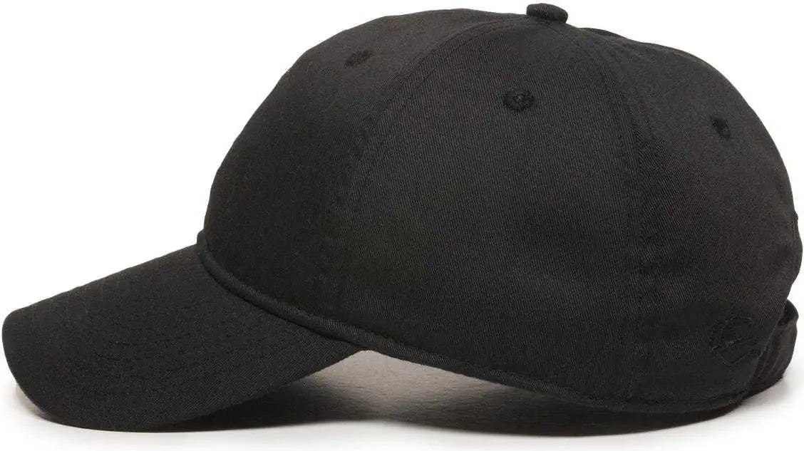 Oc Sports Rpet100 Certified Recycled Pet Lightly Structured Cap - Black - 6 7/8’’ - 7 1/2’’
