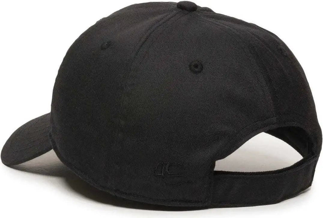 Oc Sports Rpet100 Certified Recycled Pet Lightly Structured Cap - Black - 6 7/8’’ - 7 1/2’’