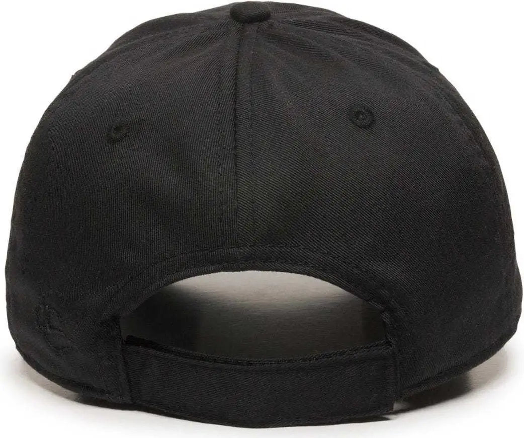 Oc Sports Rpet100 Certified Recycled Pet Lightly Structured Cap - Black - 6 7/8’’ - 7 1/2’’