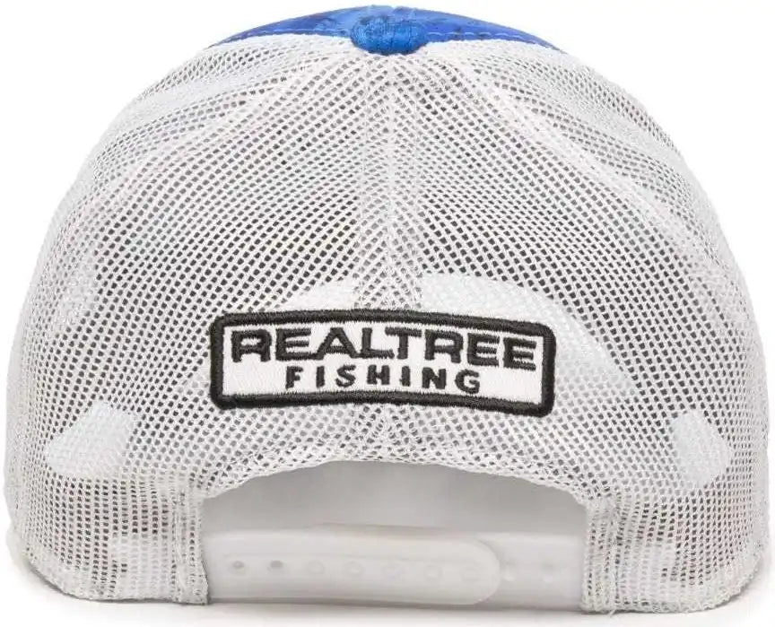 Oc Sports Rt06a Adjustable Mesh Back Cap - Realtree Fishing Light Blue White - Columbia / 6 7/8’’ - 7 1/2’’