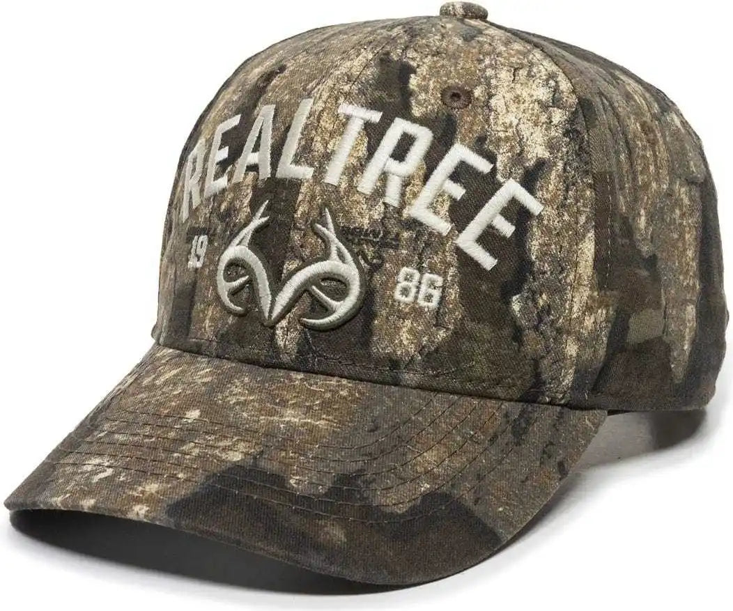 Oc Sports Rt23a Mid Crown Structered Cap - Realtree Timber - 6 7/8’’ - 7 1/2’’