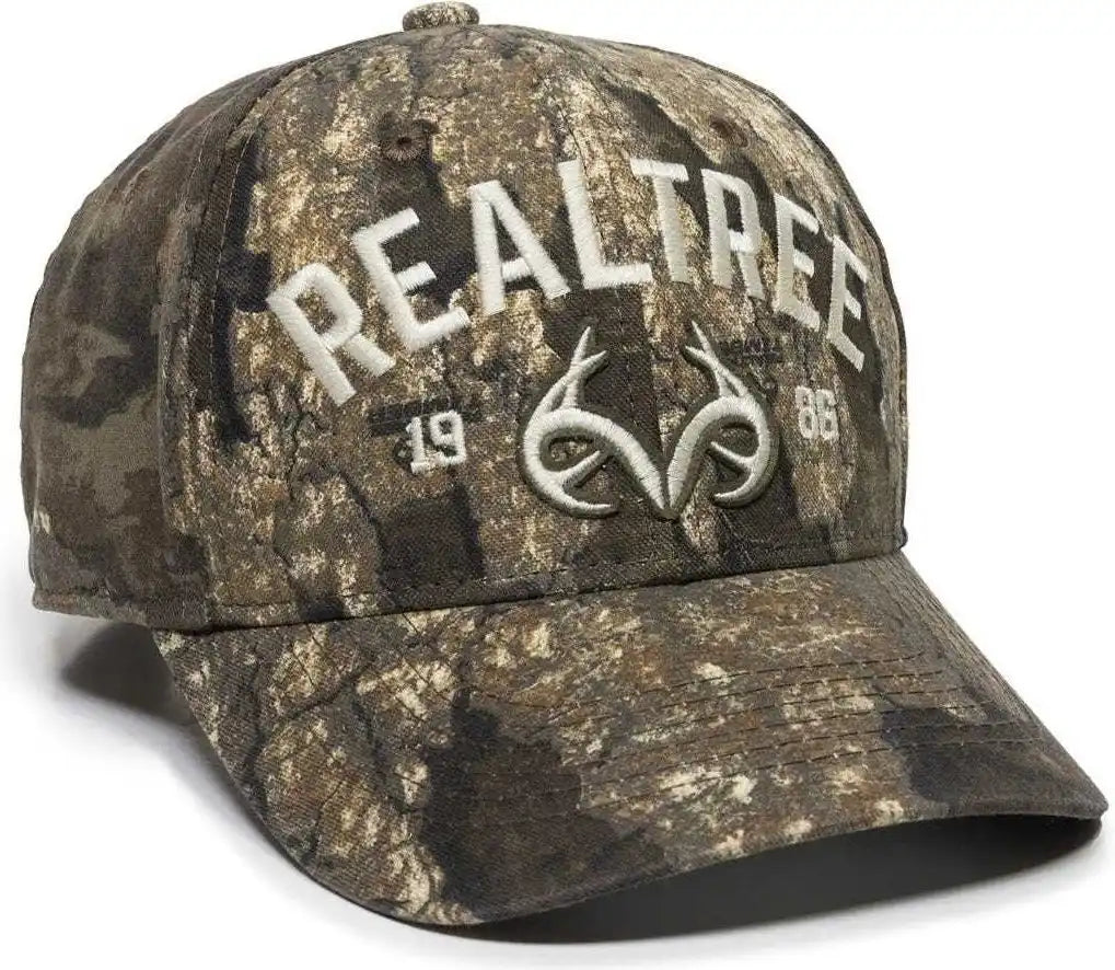 Oc Sports Rt23a Mid Crown Structered Cap - Realtree Timber - 6 7/8’’ - 7 1/2’’