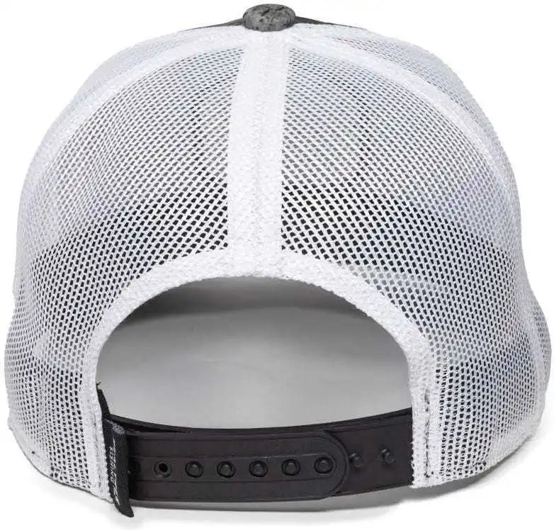 Oc Sports Rtf04a Structured Mesh Back Cap - Realtree Fishing Wav3 Mirage Gray White - 6 7/8’’ - 7 1/2’’