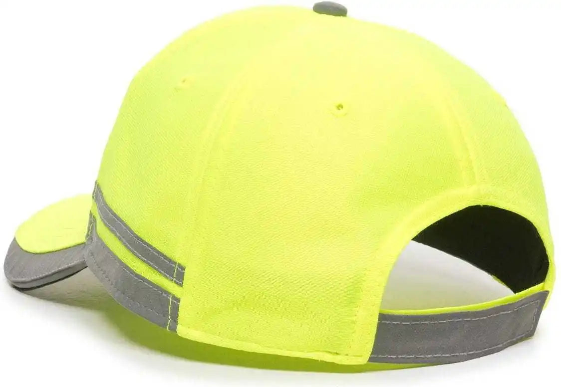 Oc Sports Saf-201 Adjustable Cap - Safety Yellow - 6 7/8’’ - 7 1/2’’