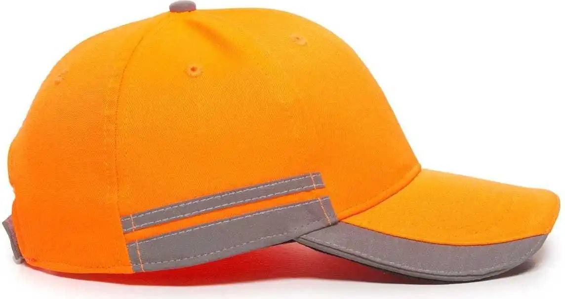 Oc Sports Saf-201 Adjustable Cap that is Easily Visible - Blaze - 6 7/8’’ - 7 1/2’’