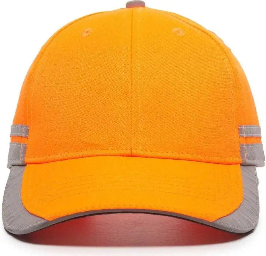 Oc Sports Saf-201 Adjustable Cap that is Easily Visible - Blaze - 6 7/8’’ - 7 1/2’’