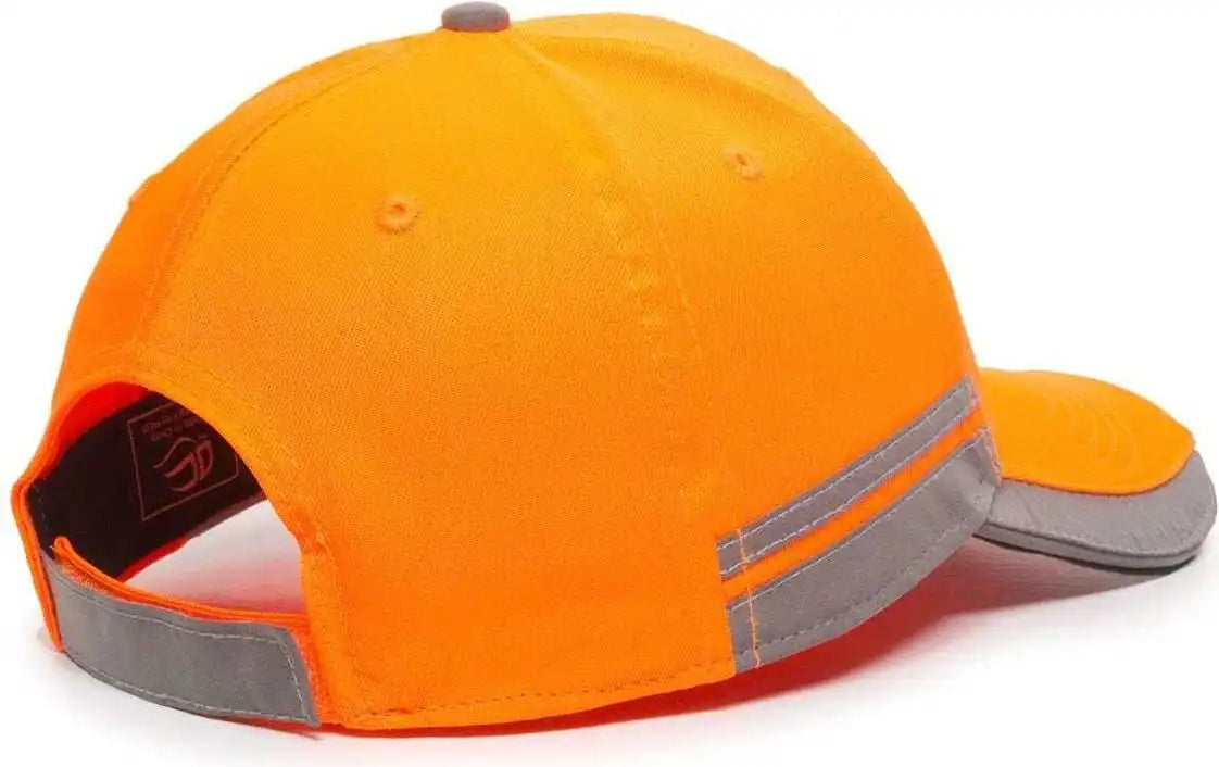Oc Sports Saf-201 Adjustable Cap that is Easily Visible - Blaze - 6 7/8’’ - 7 1/2’’