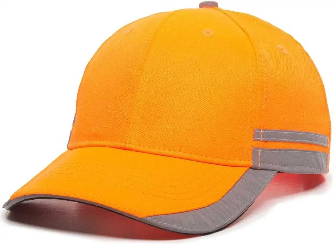 Oc Sports Saf-201 Adjustable Cap that is Easily Visible - Blaze - 6 7/8’’ - 7 1/2’’