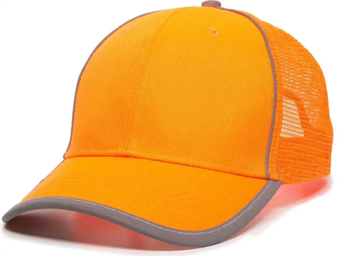 Oc Sports Saf-300m Adjustable Mesh Back Cap that is Easily Visible - Blaze - 6 7/8’’ - 7 1/2’’