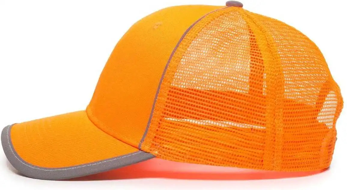 Oc Sports Saf-300m Adjustable Mesh Back Cap that is Easily Visible - Blaze - 6 7/8’’ - 7 1/2’’