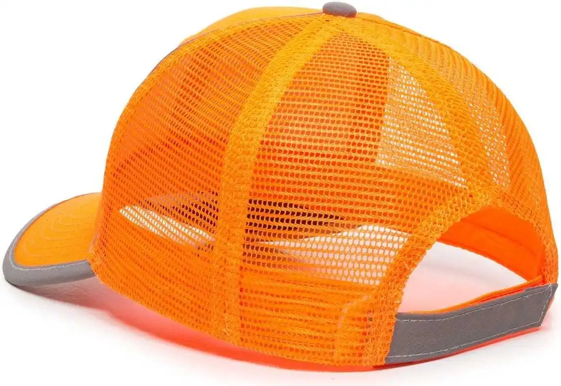 Oc Sports Saf-300m Adjustable Mesh Back Cap that is Easily Visible - Blaze - 6 7/8’’ - 7 1/2’’